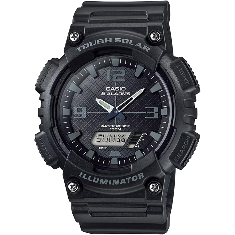 Casio Tough Solar Analog-Digital Quartz Watch AQ-S810W-1A2V Men's Black Overseas Model