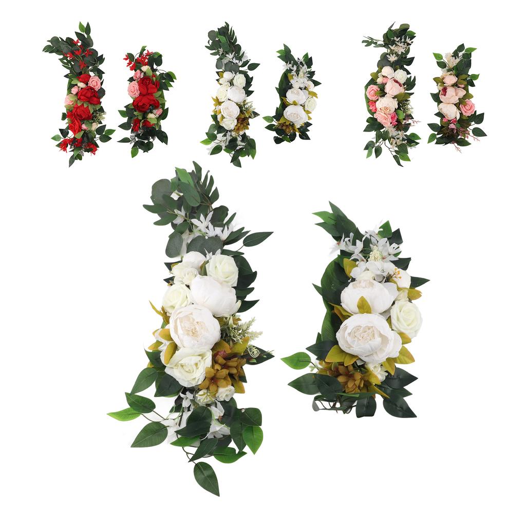 Wedding Arch Draping Artificial Flower Multifunctional Wedding Welcome Signs Floral Decoration