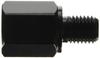 Tanax C-2 Motorcycle Mirror Napoleon Screw Diameter Conversion Adapter Black [Positive 8mm to Positive 10mm]