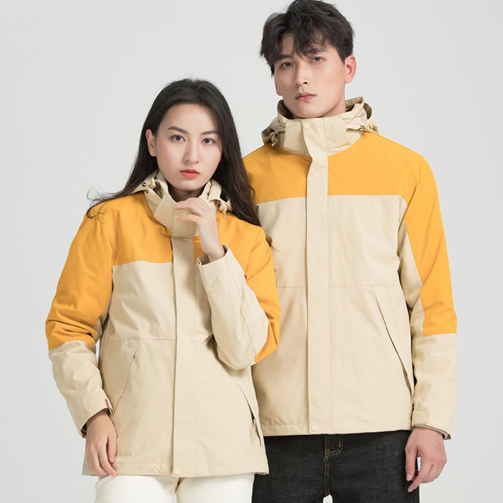 Jacket Three-in-one Removable Outdoor Men's and Women's Waterproof and Anti-fouling Two-piece Jacket
