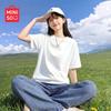 MINISO Women's Pure Cotton Loose Fit T-Shirt