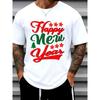 European Sizes Happy New Year Tee _ Christmas Plain T-Shirt Men'S _ Summer Wear, Retro Style, Comfortable Fit, Printed