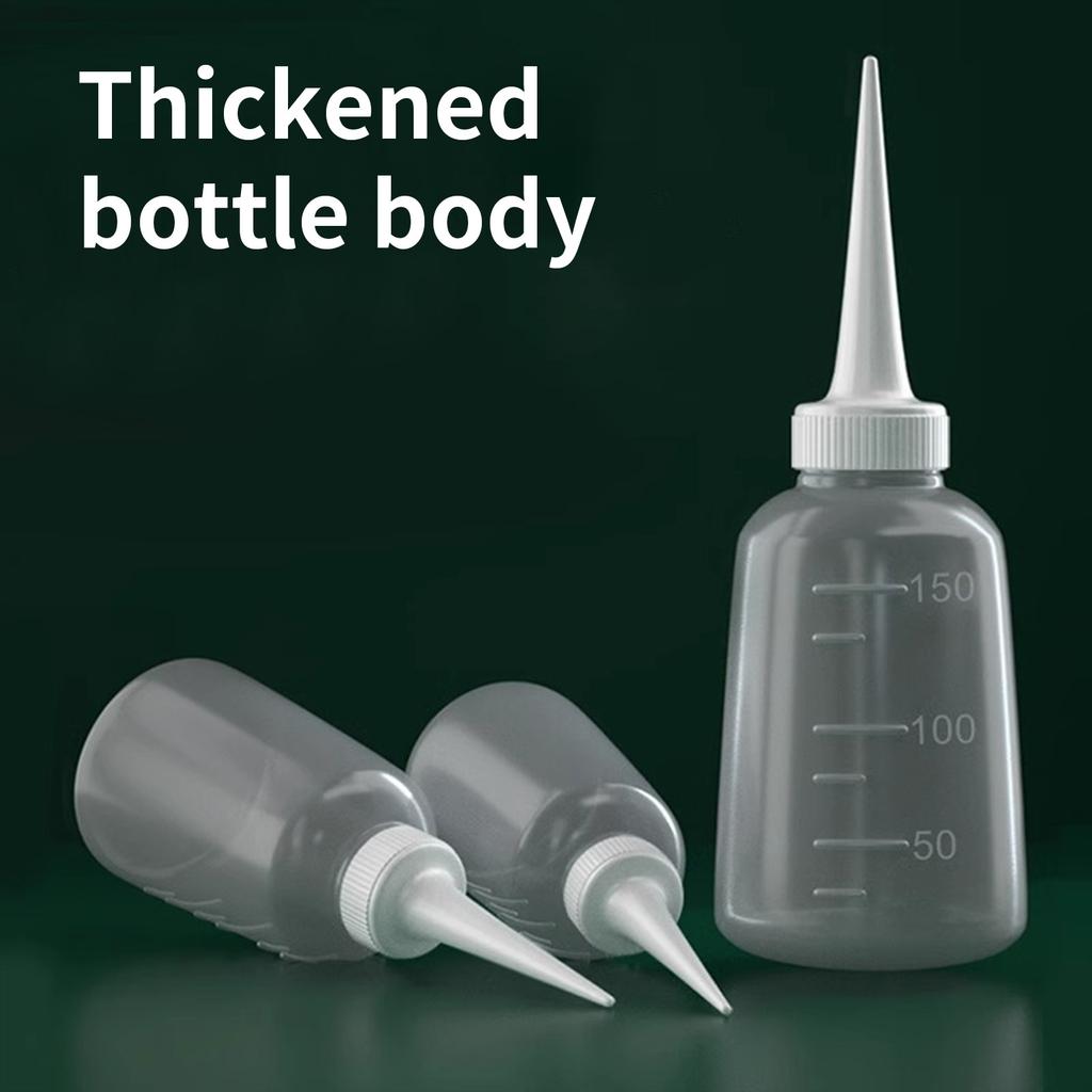 4 adet Sıkma Şişesi Plastik Uç Uçlu Şişe Ekstrüzyon Şişesi Kendin Yap Projelerinde Tutkallar, Yağlar ve Yıkama Uygulamaları için