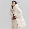 YAYA Women's Long Over-Knee Fur Collar Down Parka