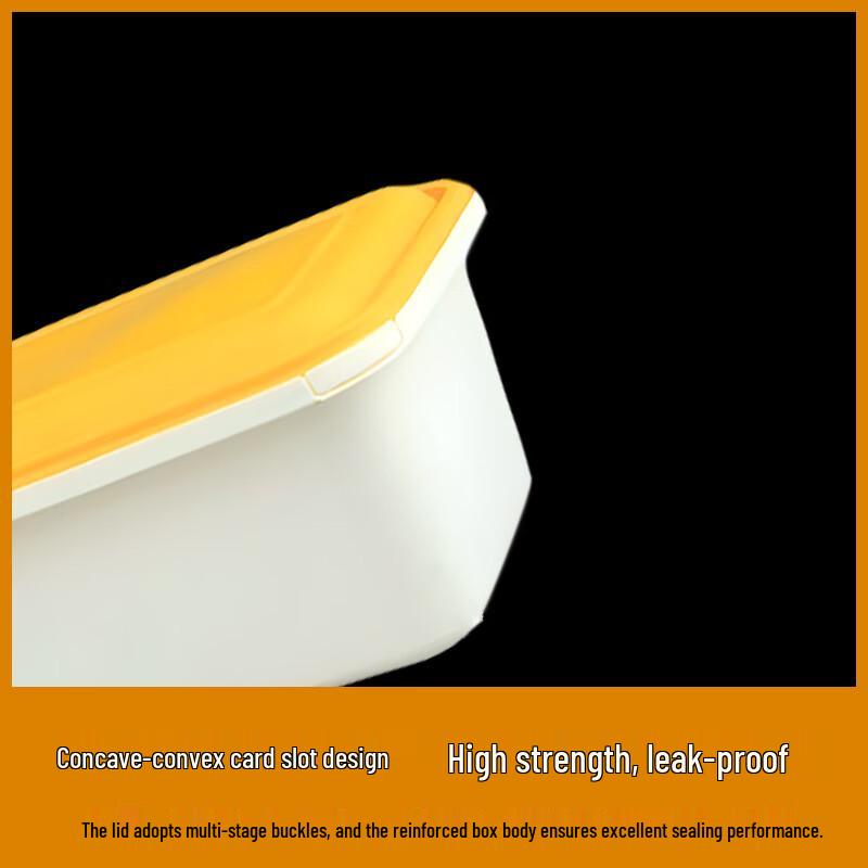 1250ml Disposable Rectangular Meal Box with Lid