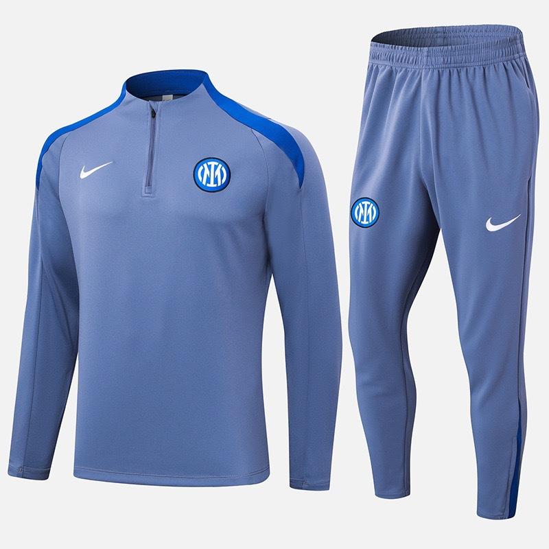 Autumn And Winter Real Madrid Barcelona Arsenal Training Suit Long Sleeve Half Zipper Football Suit Sportswear Adult Suit