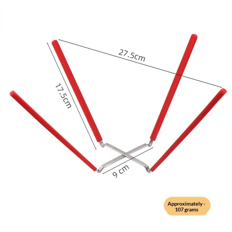 

2026 New Cake Inverted Cooling Rack with Four Claws Stainless Steel Silicone Folding Baking Tool Cake Embryo Cooling Rack