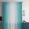 Entengrün-weißer Farbverlauf, minimalistische Fenster-Tüllvorhänge für Wohnzimmer, Schlafzimmer, Hotel, Luxus-Dekoration, transparente Vorhänge