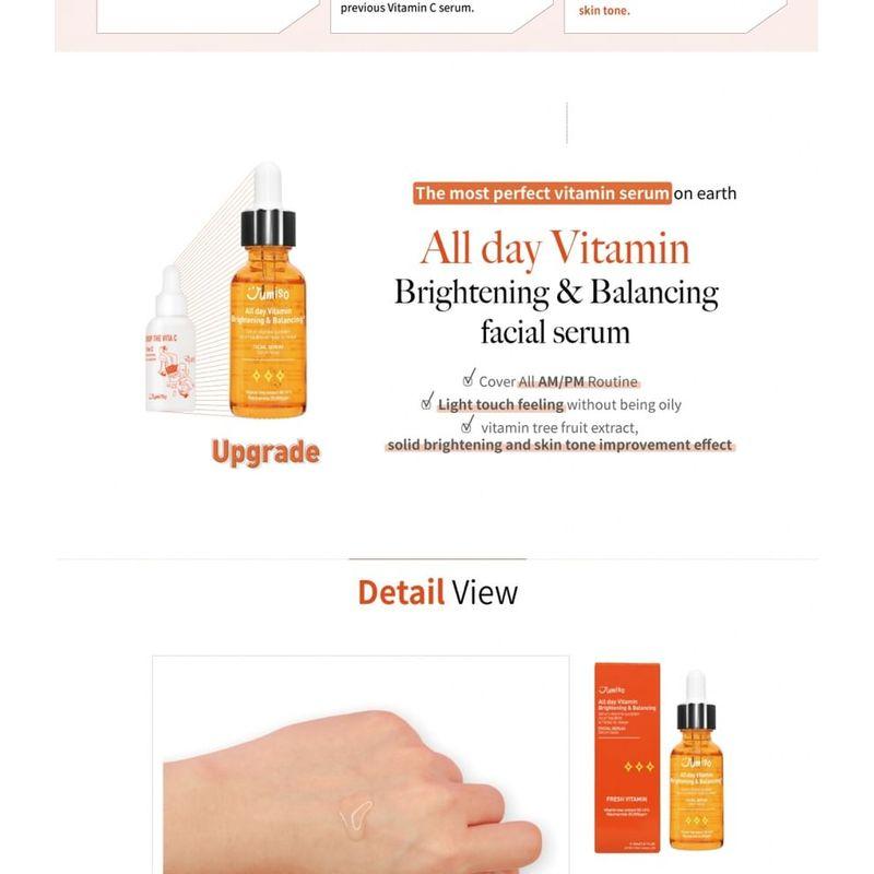 JUMISO - All Day Vitamin Brightening & Balancing Facial Serum Jumbo