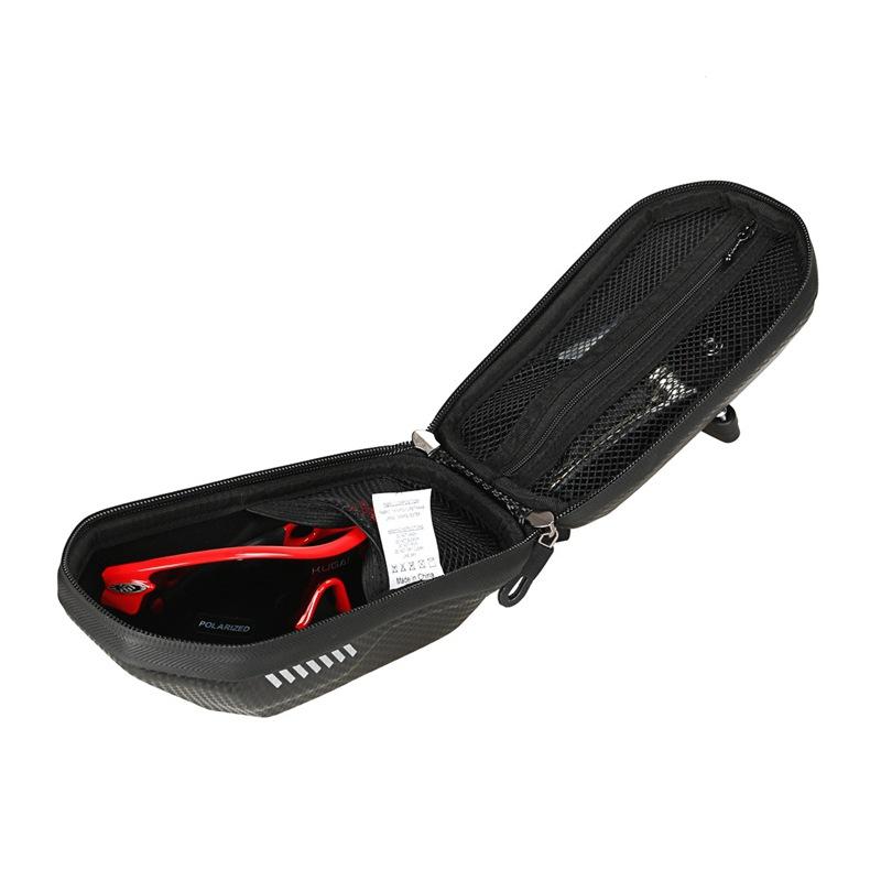 Mountain Bike Rear Saddle Pannier Hard Shell Bicycle Tail Bag Carbon Waterproof Cycling Equipment Case