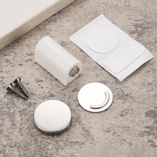 Magnetic Door Stopper Wall Protector No Drilling Anti-collision Windproof Door Catch Holder Heavy Duty Carpet Tile Concrete Wooden Floor Mount