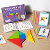 Puzzle Tangram in Legno 3D Giochi da Tavolo per Bambini Giocattoli Educativi Montessori per Bambini Scuola Materna Ausilio Didattico Forme Geometriche