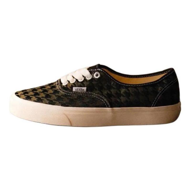 Vans Authentic  Houndstooth  Low Top Unisex Skate Shoes Green Black VN000BW5DFP 37