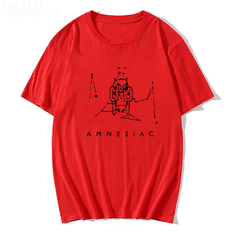 

Radiohead Amnesiac T Shirt Cute Cry Pattern Tshirt Band Rock Funny Music Tops 100 Cotton Funny Print Loose Album Tees Female Unisex S