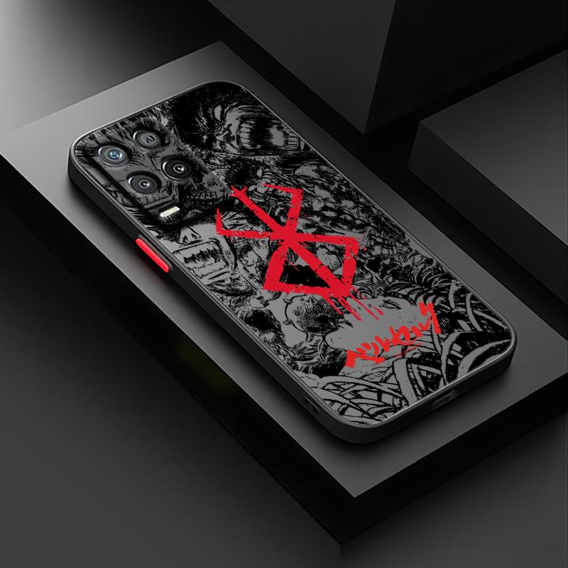Berserk Comics Anime für OPPO Find X5 X3 Neo F21S F21 K10 Pro Lite TPU stoßfeste, mattierte, durchscheinende Telefonhülle