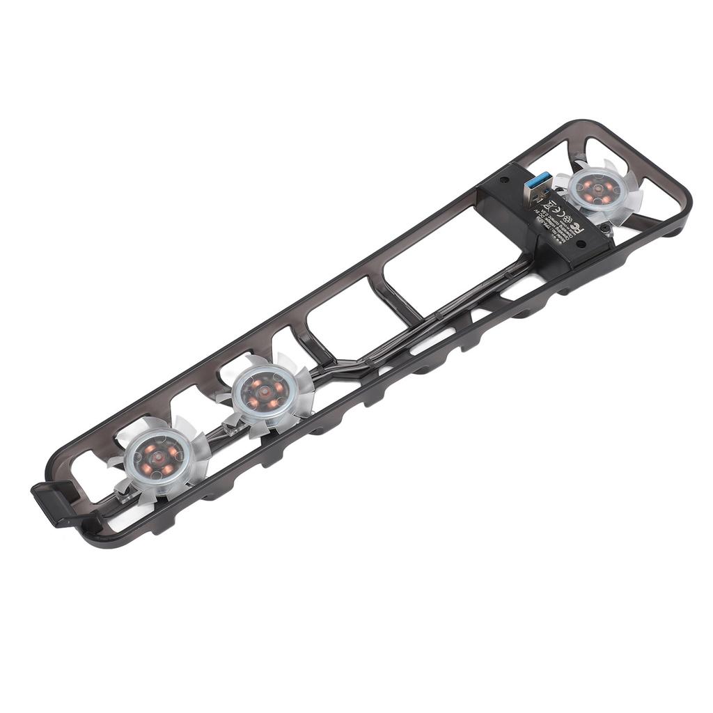 Cooling Fan for PS5 Slim Console 3 Fans USB 3.0 Port Blue Backlight Rear Cooling Fan Cooler Fan for PS5 Slim