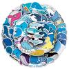 51PCS Whale Cartoon Graffiti Stickers - Marine Animal DIY for Phone Cases, Water Bottles, and Suitcases