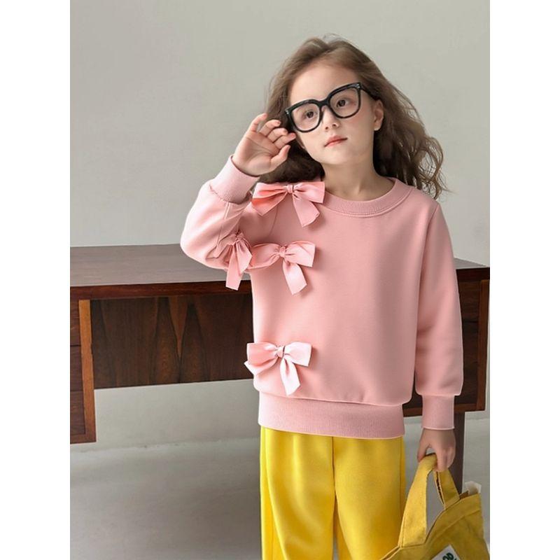 Spring Fleece-Lined Sports Sweater Children's Top
