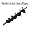 4 Inch Earth Auger Drill Bits for Planting, 4 X 31.5 Gasoline Engine Auger Post Hole Digger Drill Bits, Bulb Planter Tool with 3/4 Shaft