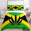 Bob Marley Reggae Music Maple Leaf Comforter Bedding Set,Duvet Cover Bed Set Quilt Cover Pillowcase,King Queen Size Bedding Set