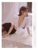 Feimu Sexy Secretary Lingerie Set: See-Through Professional Suit with Skirt
