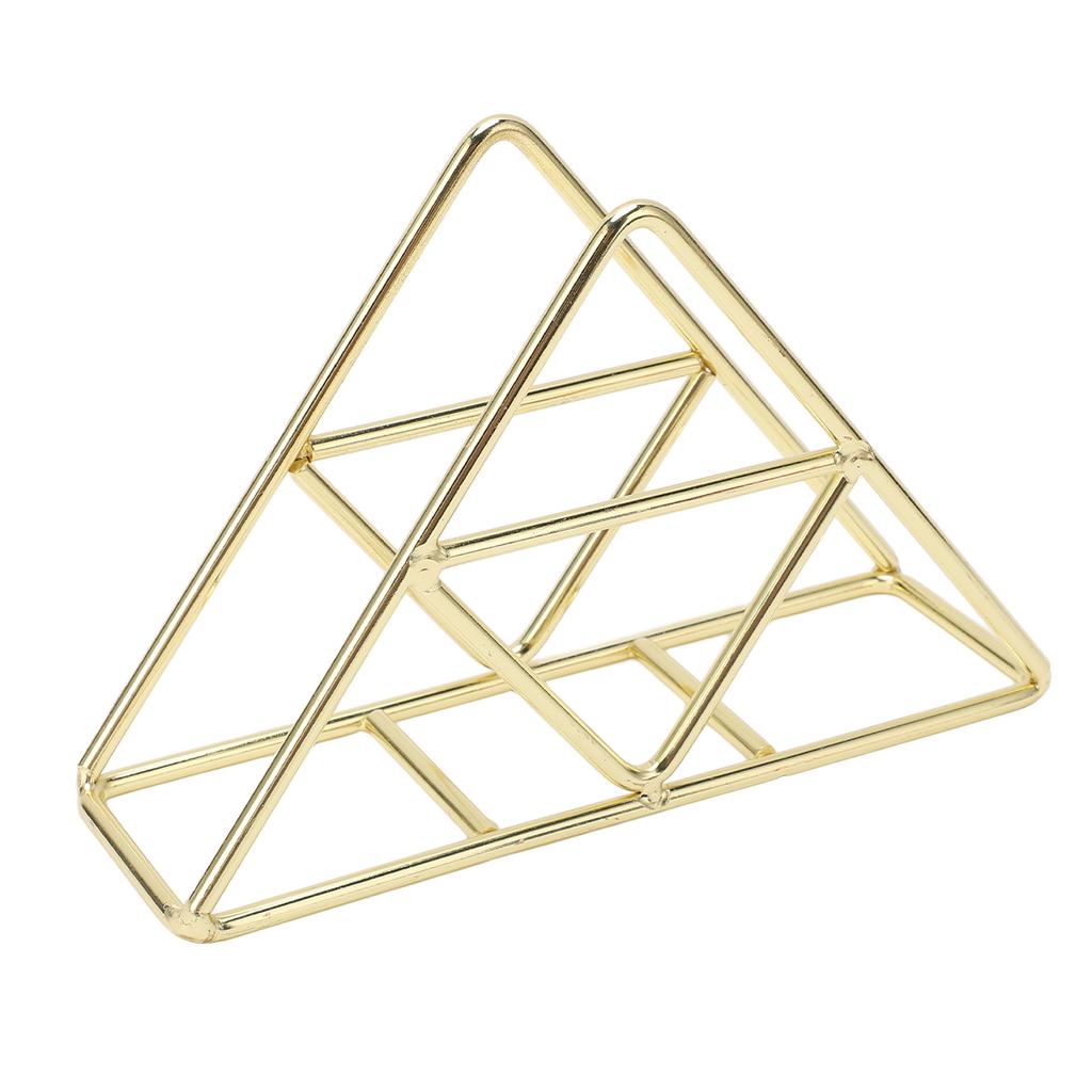 Napkin Holder Fashion Thickened Widened Triangular Freestanding Metal Wrought Iron Vertical Tissue