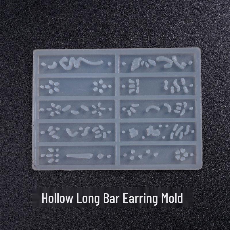 Ancient Style Earring & Pendant Silicone Mold - DIY 10-Grid Crystal Epoxy Mold