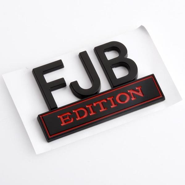 Автомобильная наклейка 3D металлическая эмблема FJB EDITION — фото 7