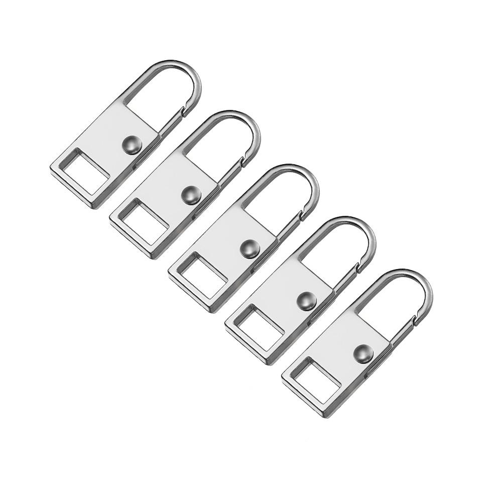 5 Stück Abnehmbarer Metall-Reißverschlusskopf Reißverschlussanhänger Sofort-Reißverschluss-Reparaturset Ersatz für Gebrochene Schnalle Reisetasche
