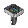 Audio MP3 Player UBS Type-C Car Charger RGB Light Bluetooth FM Transmitter Vehicles PD Fast Charging Power Adapter Handsfree