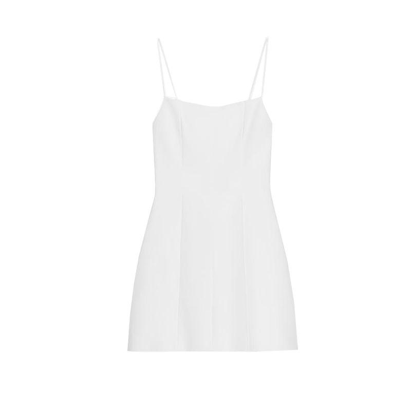 Summer New Back Bowknot Decoration Dress French Style Sling Elastic Short Dress 8186111
