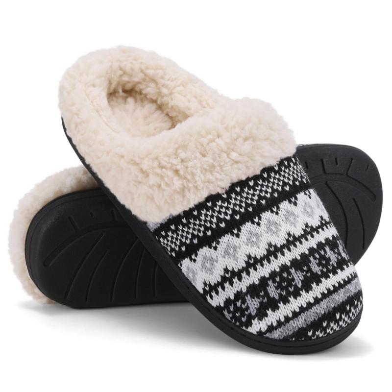 Fashion Crestar Winter Plush Fur Slippers For Women Men Fashion Fluffy Cozy Flat Slippers Lady Keep Warm Plush Casual Home Cotton Shoes