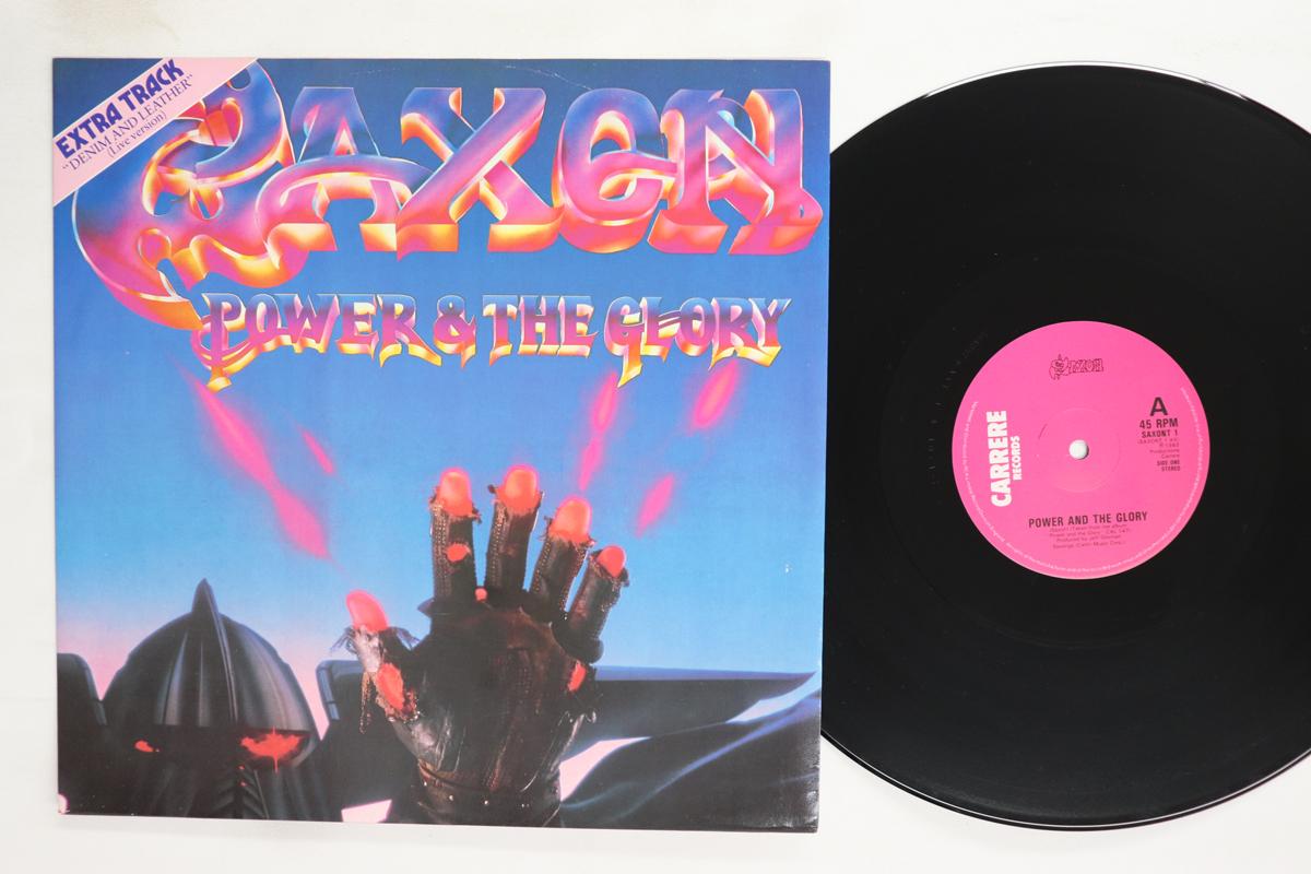 

12inch Record SAXON Power The Glory SAXONT1 CARRERE 1983 UK Metal Used