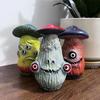 Home Garden Decoration Creative Skull Mushroom Sculpture Monster Resin Crafts Office Desktop Decorations Accessories Supplies