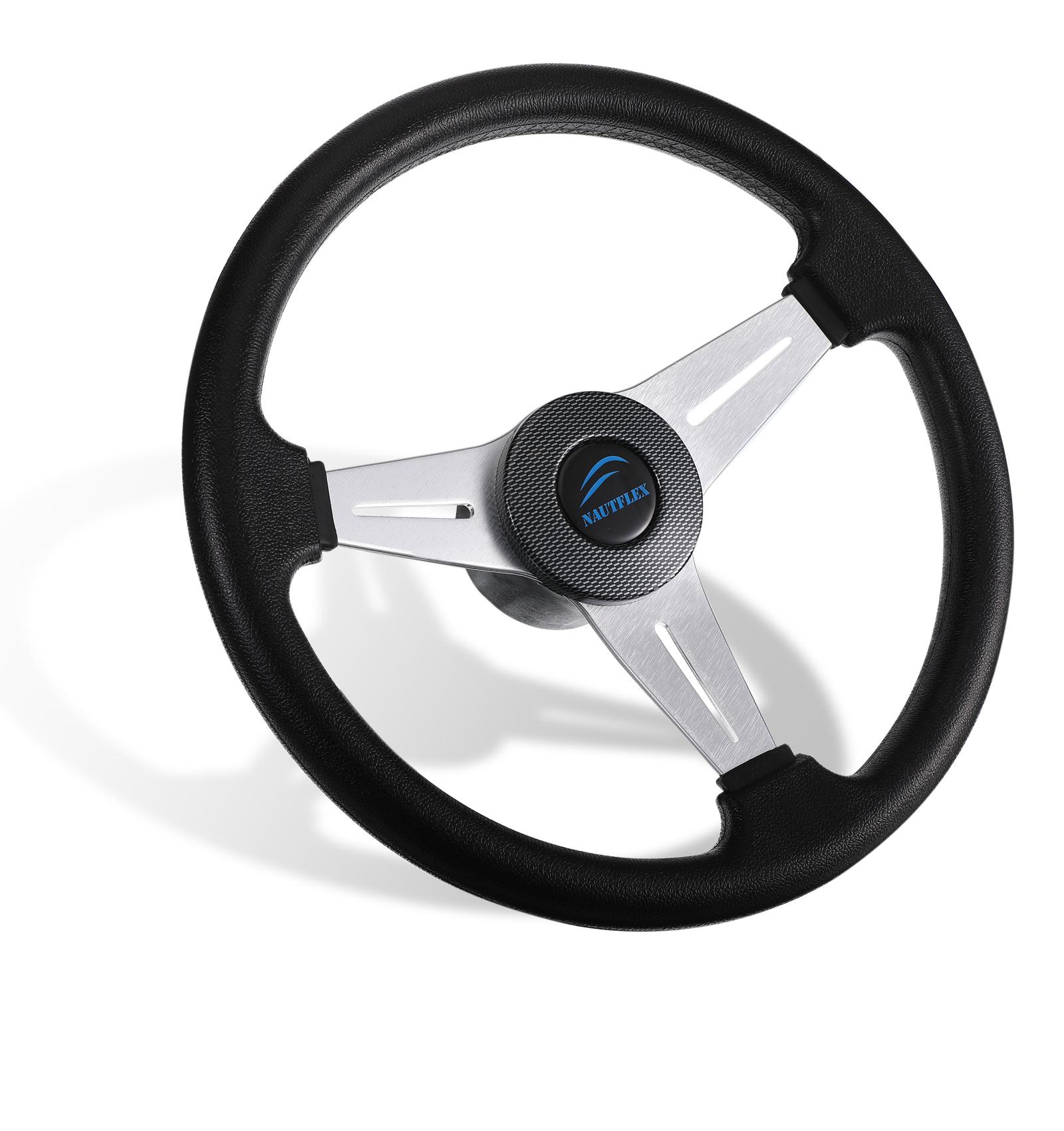 

Универсальный скоростной катер 3 спицы рулевое колесо яхта морская лодка алюминиевый сплав покрытие 3/4 дюйма вал штурвал запасные части