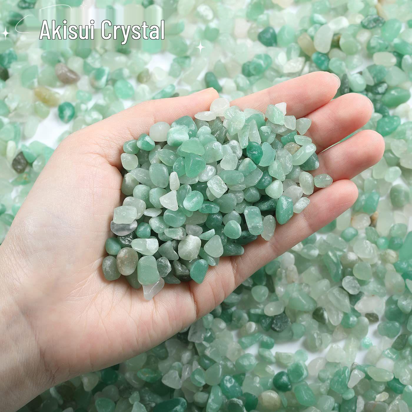 

Браслет из натурального зеленого авантюрина, крошка, для очищения и украшения аквариума 9-12mm