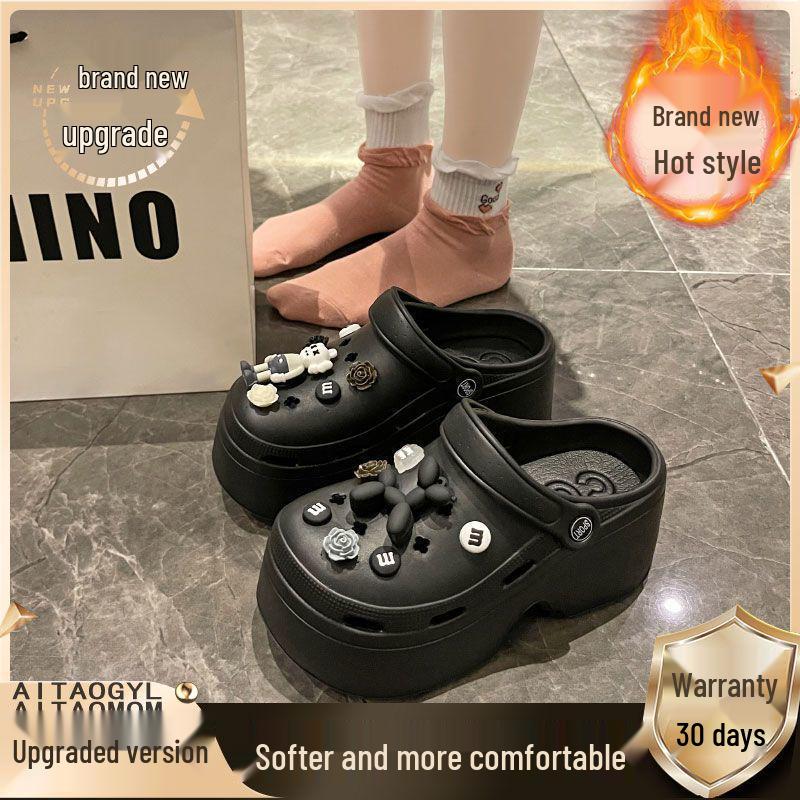 Women's Summer Outdoor Non-Slip EVA Slippers - Thick Sole, Odor-Free, One-Piece Design, Free Shipping