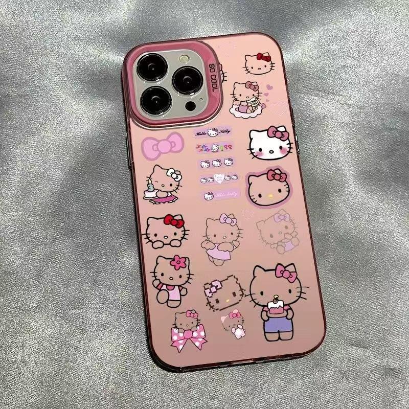 KT cat applies to Apple 15Promax mobile phone case iPhone16 cute 14 new 13 girls 17 cartoons
