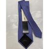 Used Brioni New unused tie 100% silk Made in Italy Genuine business Blue Fine pattern Jacquard Thin