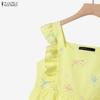 ZANZEA Women Sleeveless Tank Tops and Long Skirts Casual Two Piece Suit Sets