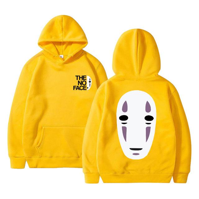Anime Spirited Away No Face Man Grafická Mikina Unisex 90. léta Manga Harajuku Mikina Unisex Dámská Móda Ležérní Nadměrná mikina