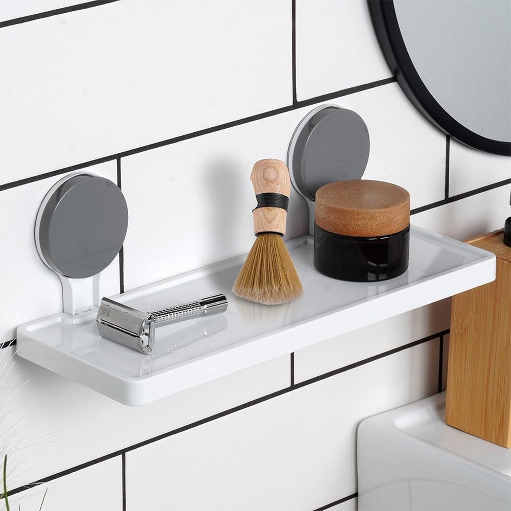 Bathroom Suction Cup Wall Shelf for Shower for Cosmetics and Accessories
