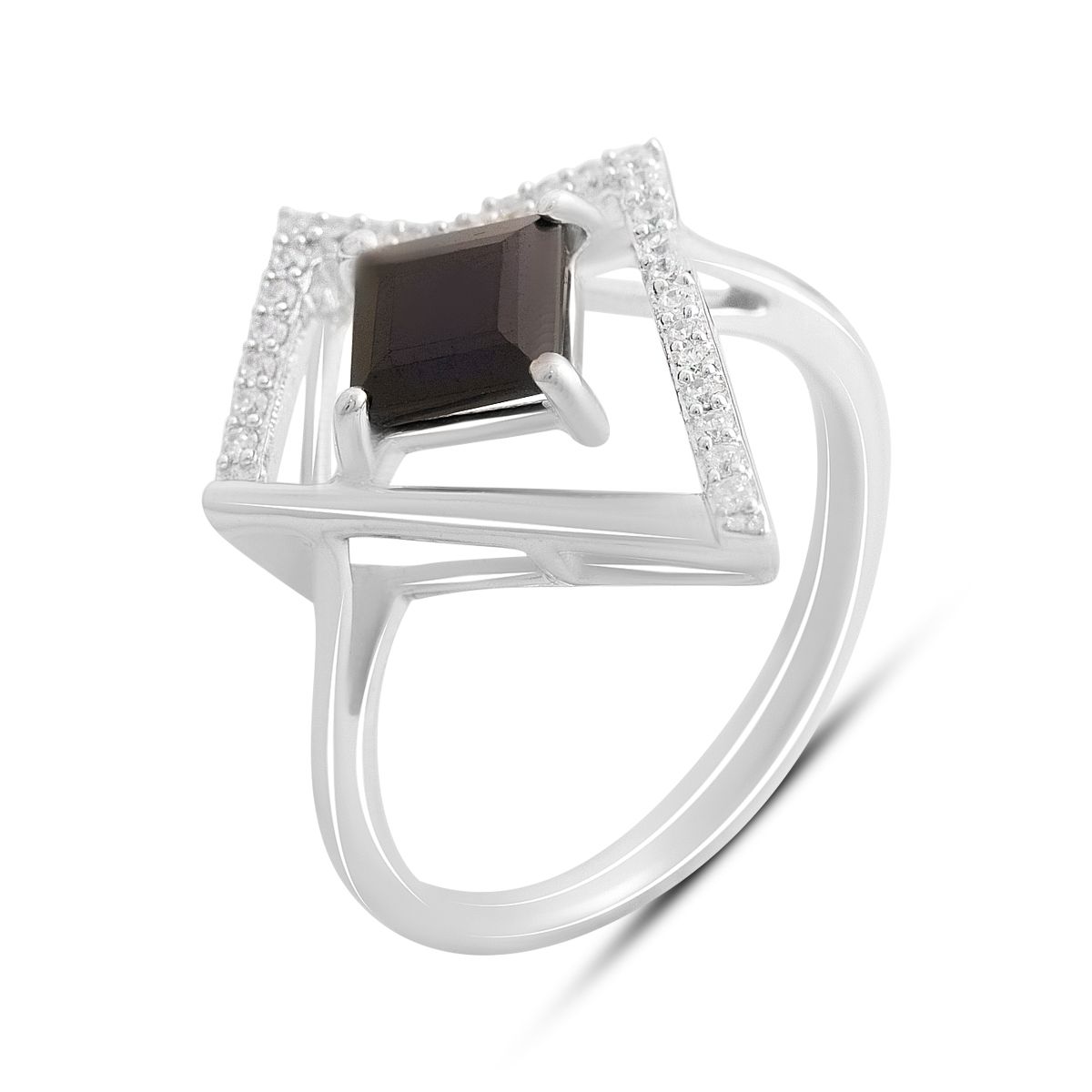 

Silver ring with a natural sapphire 1.755ct, cubic zirconias, item weight 3.3 g (2202608) 17 сапфіровий
