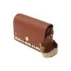 Burberry Vintage kostkovaná crossbody taška s koženými detaily, zlatými doplňky a popruhem s logem pro každodenní použití