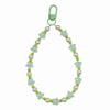 Iridescent Acrylic Butterfly & Flower Bead Keychain Bracelet - Cute Bag Charm & Car Keyring Pendant