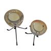 Tripod Candle Holder with 3 Glass Decorative Items| Dining Table Decorative Items | House Warming Gifts for New Home | Dinning Table Decorations Item