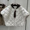 Womens Lightweight Hooded Down Vest Cape Coat 50% Duck Fill Loose Fit Winter Daily Wear