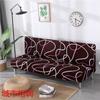 Stretch Folding Sofa Bed Cover Without Armrests Armless Futon Sofa Cover Removable Machine Washable Home 3 Seater Couch Covers