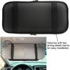 Car Sun Visor Organizer, Auto Interior Accessories Pocket Organizer - Car Truck SUV Storage Pouch Holder, With Multi-Pocket Net Zipper (Black)