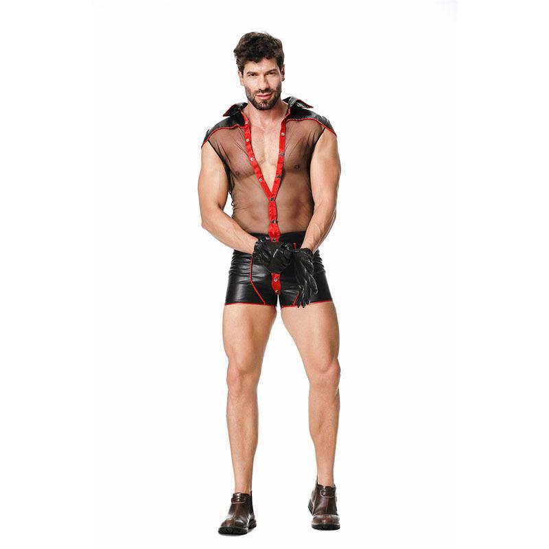 

Демон мужской доктор мужчины сексуальный комбинезон нижнее белье игра косплей костюм колготки M